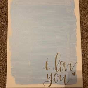 I Love You canvas